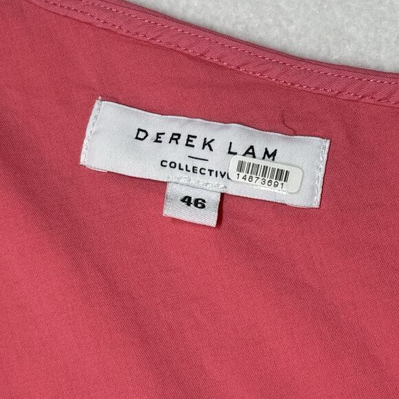 Derek Lam Collective Pink One-Shoulder Dress Size UK 46 US 12 - Picture 3 of 9